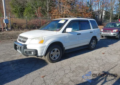 2003 Honda Pilot Ex из США, поврежденный, VIN 2HKYF18453H500225
